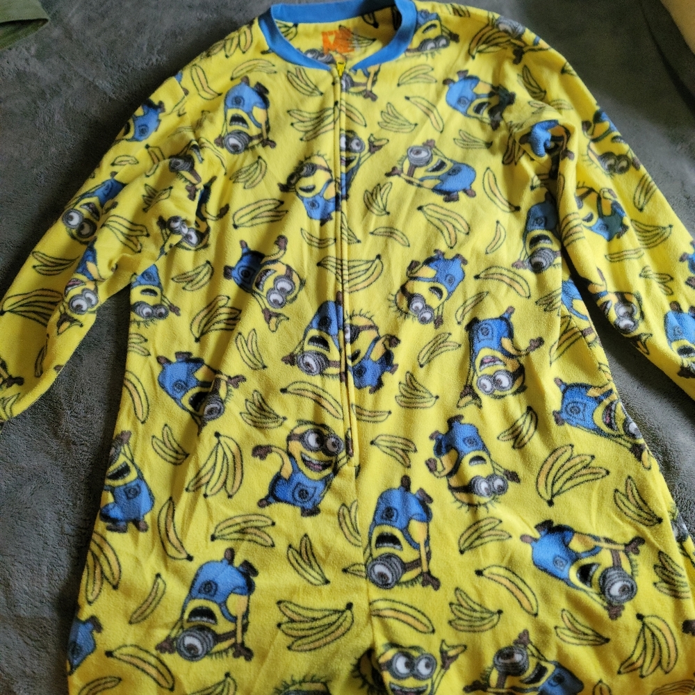 Minions Yellow Fleece Onesie Pajamas